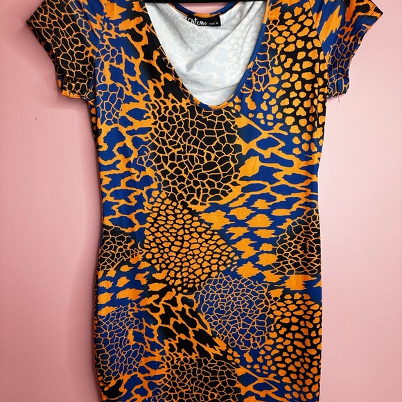 Vibrant Animal Print Dress - Picture 1 of 3